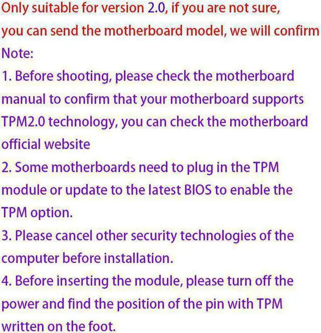 Alt view image 2 of 2 - 1Piece 12PIN Connector TPM2.0 Security Module Version 2.0 Standard for Gigabyte WIN11 System