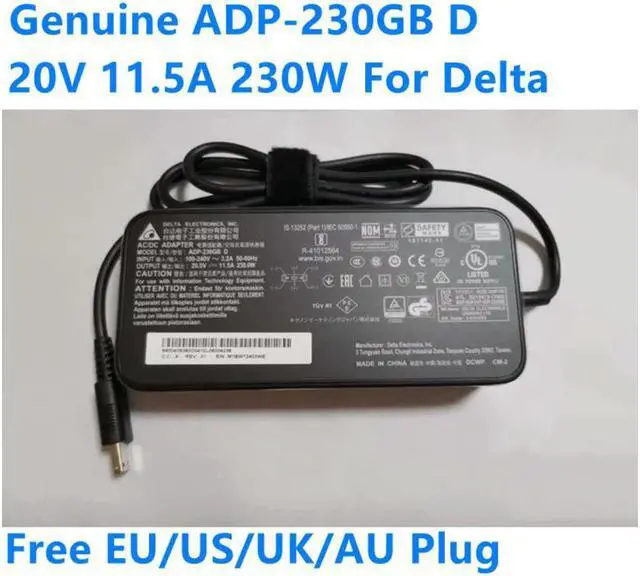 Main image of DELTA 20V 11.5A 230W ADP-230GB D Gaming Laptop Charger AC Adapter For MSI GP76 GE66 GE76 A17-230P1B Power Supply