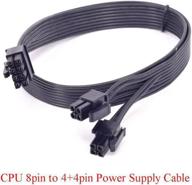 Alt view image 3 of 4 - CPU 8pin to 4+4pin Power supply Cable ATX 12V Durable 2xP4 to P8 for Corsair AX Series AX860 AX850 AX760 AX750 AXi Series AX1500i AX1200i AX860i AX760i