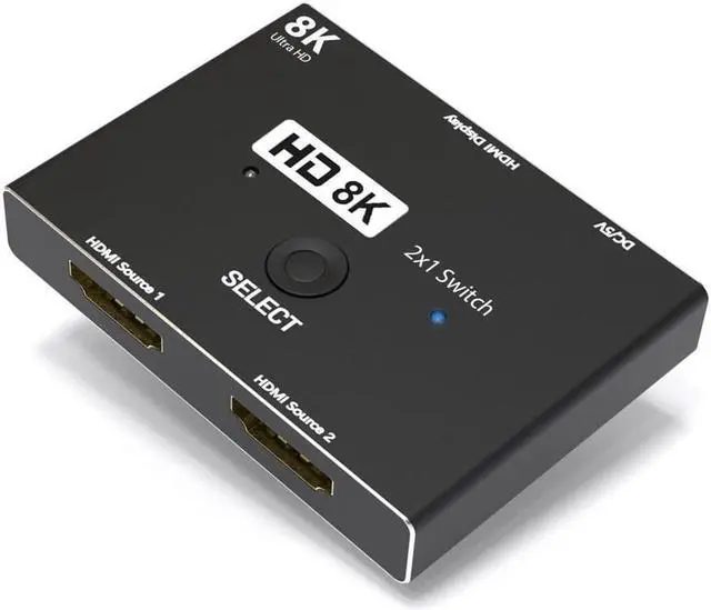 Main image of HDMI Switch 8K 2 in 1 Out Directional HDMI 2.1 Splitter 8K 60Hz/ 4K 120Hz Converter 48Gbps High-Speed Transmission Splitter Compatible with Xbox PS3/4/5 Projectors Monitors