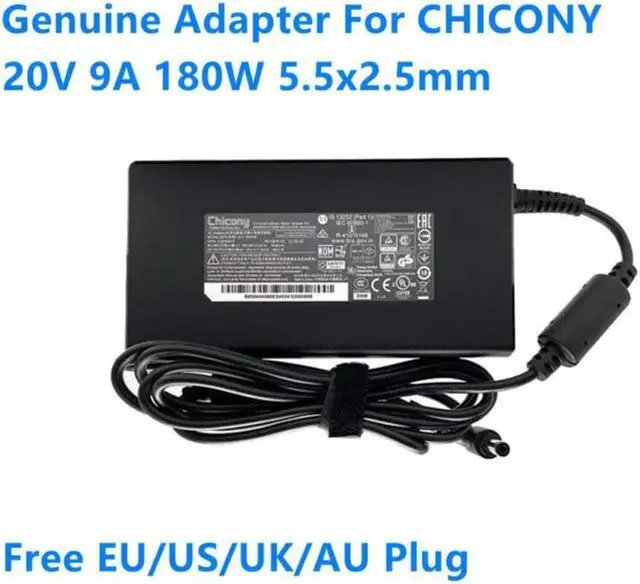 Main image of 20V 9A 180W CHICONY A17-180P4B A180A051P AC Adapter For MSI GF65 THIN 10UE WS66 WS75 Gaming Laptop Power Supply Charger