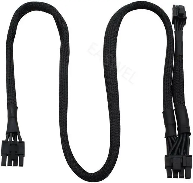 Alt view image 3 of 3 - PSU 8Pin to Dual 8pin(6+2) Pin PCIe Modular Power Supply Cable for Corsair RM X