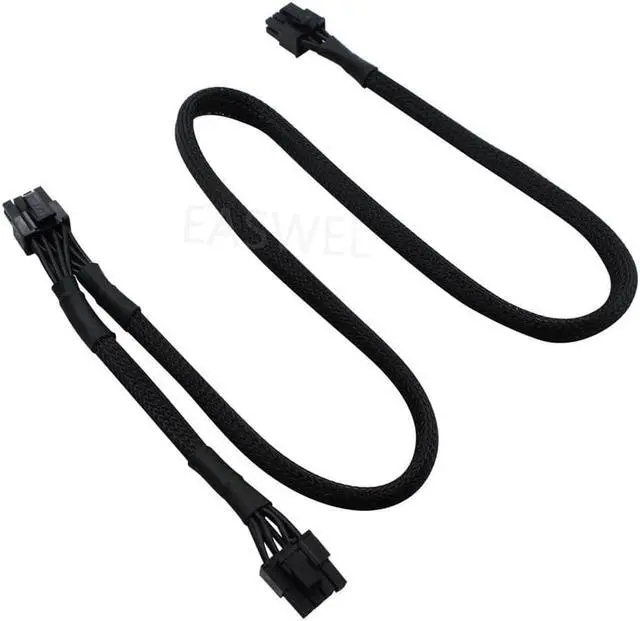 Alt view image 2 of 3 - PSU 8Pin to Dual 8pin(6+2) Pin PCIe Modular Power Supply Cable for Corsair RM X