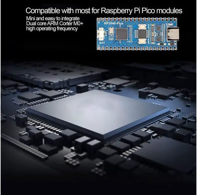 Alt view image 2 of 7 - Development Board for Raspberry Pi Pico, Dua Core Processor, 1.8A Current Switch, 26 Multi Function Pins, USB Type C Interface, 4MB,Computer Development Board