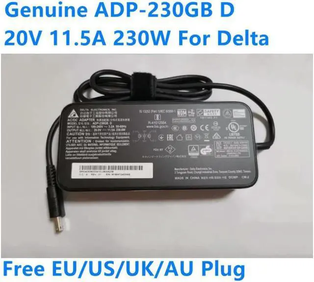 Main image of DELTA 20V 11.5A 230W ADP-230GB D Gaming Laptop Charger AC Adapter For MSI GP76 GE66 GE76 A17-230P1B Power Supply