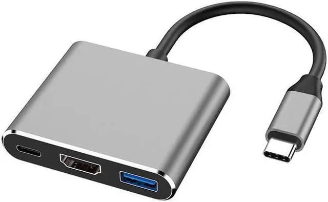 Alt view image 2 of 2 - type-c to hdmi three-in-one docking station+usb+pd laptop hub