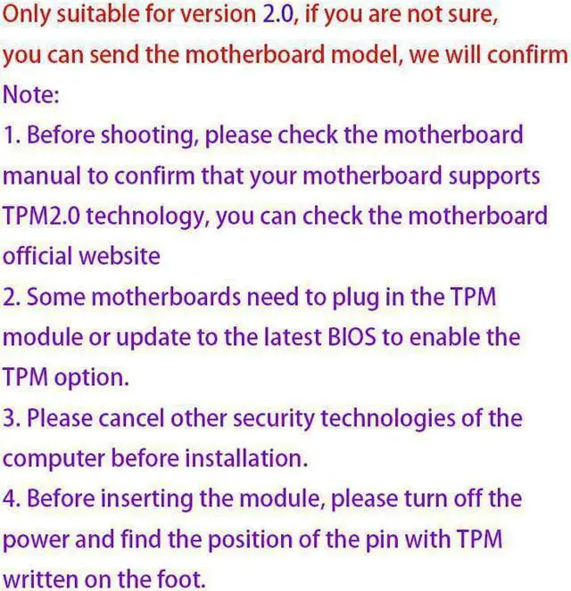 Alt view image 2 of 2 - 1Piece 14 Pin TPM 2.0 Module For Intel Trusted Platform Module