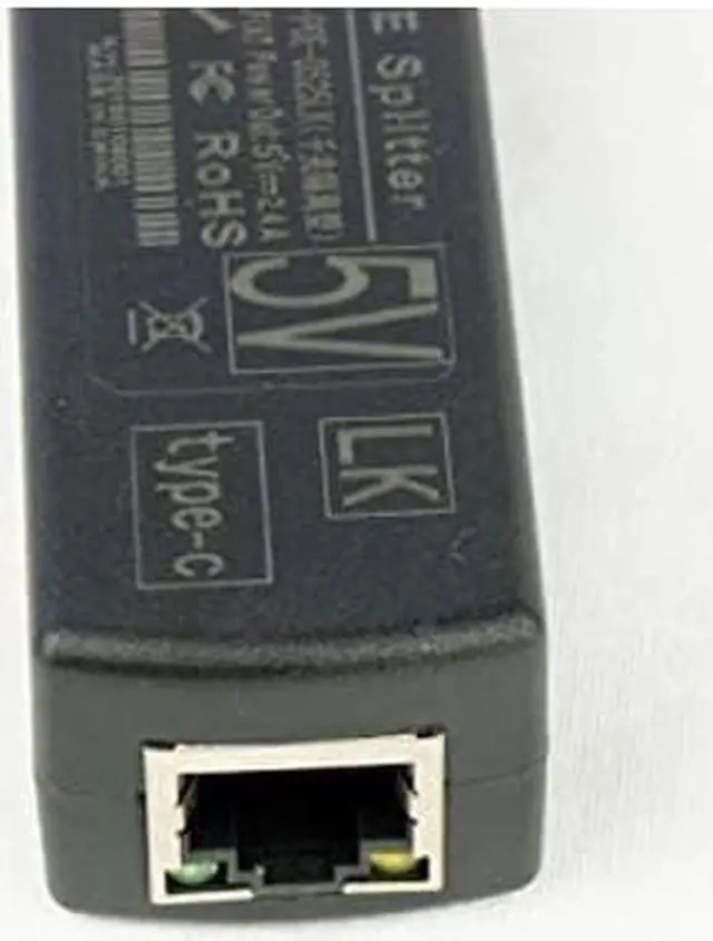 Alt view image 2 of 3 - Gigabit USB Type C Active PoE Splitter 48V to 5V IEEE802.3af Power Over Ethernet for Raspberry Pi 4 4B
