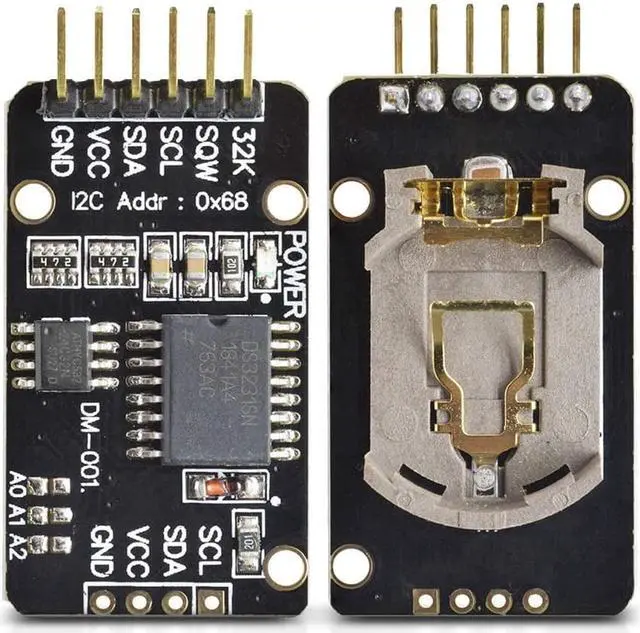 Main image of DS3231SN RTC Module, Aideepen 2PCS DS3231 AT24C32 IIC High Precision Real Time Clock Breakout Replace DS1307