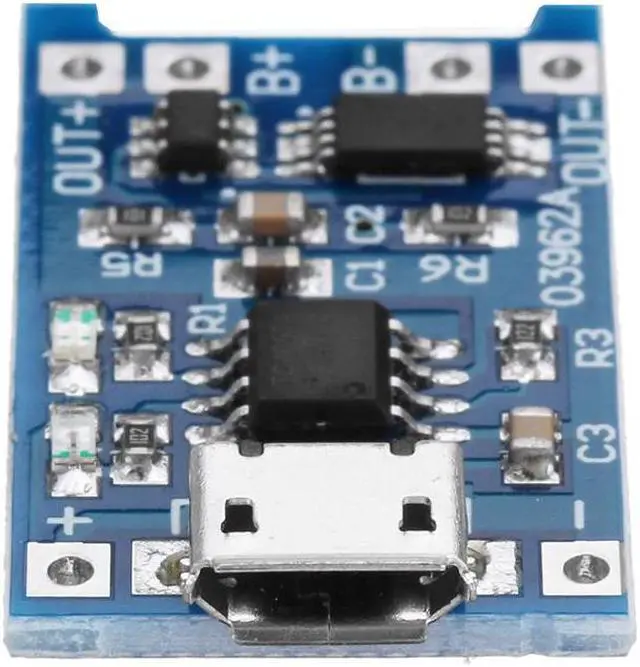 Alt view image 5 of 7 - TP4056 Micro USB 5V 1A Lithium Battery Charging Protection Board TE585 Lipo Charger Module