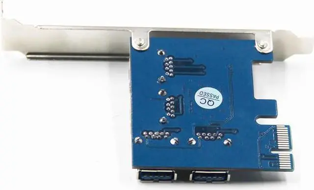 Alt view image 3 of 3 - Riser Card PCI-E USB 3.0 PCIe Port Multiplier Card PCI express PCIe 1 to 4 PCI-E to PCI-E for BTC Miner Mining Machine Devices