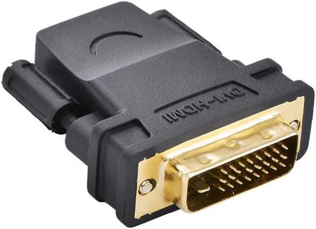 Alt view image 2 of 5 - UGREEN HDMI to DVI Converter adapter, High Speed HDMI Female to DVI 24+1 DVI-D Male Adapter Gold Plated Support 1080P for HDTV, Plasma, DVD and Projector ,Fully compatible with all HDTV formats.