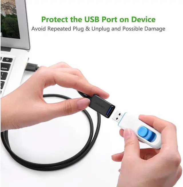 Alt view image 7 of 7 - USB Extension Cable USB 3.0 High Speed Extender Cord Type A Male to A Female for Oculus VR, Playstation, Xbox,USB Flash Drive, Card Reader, Hard Drive,Keyboard, Printer, Scanner,Camera 5ft/1.5m