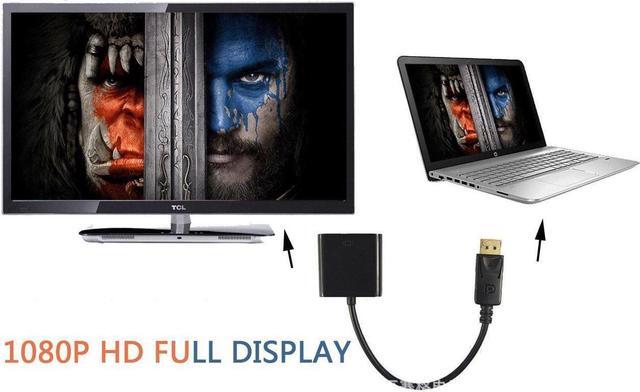 Alt view image 6 of 7 - 2 Pack Display Port to VGA Adapter 1080P Converter, DisplayPort DP to VGA Adapter Male to Female Adapter up to 1080p @ 60Hz and PC graphics resolutions up to 2048 x 1152 @ 60Hz