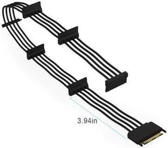 Alt view image 7 of 7 - PCIe SATA Card 6 Port with 6 SATA Cables and a SATA Power Splitter Cable, 6 Gb/s PCIe SATA Controller Expression Card with Low Profile Bracket, Boot as System Disk Support 6 SATA 3.0 Devices