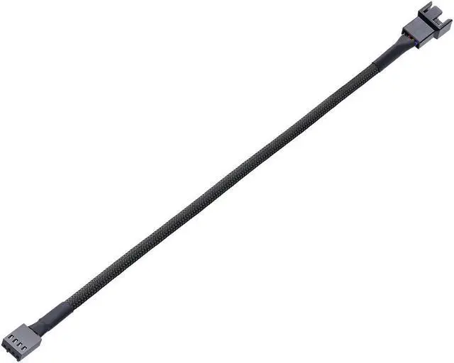 Alt view image 4 of 5 - (10 Pack) 4-Pin PWM Fan Splitter Cable, 10.5"Sleeved Braided Adapter Computer PC Fan Power Extension Cable Converterfor Computer ATX Case 4 Pin 3 Pin Cooling Fan Cable