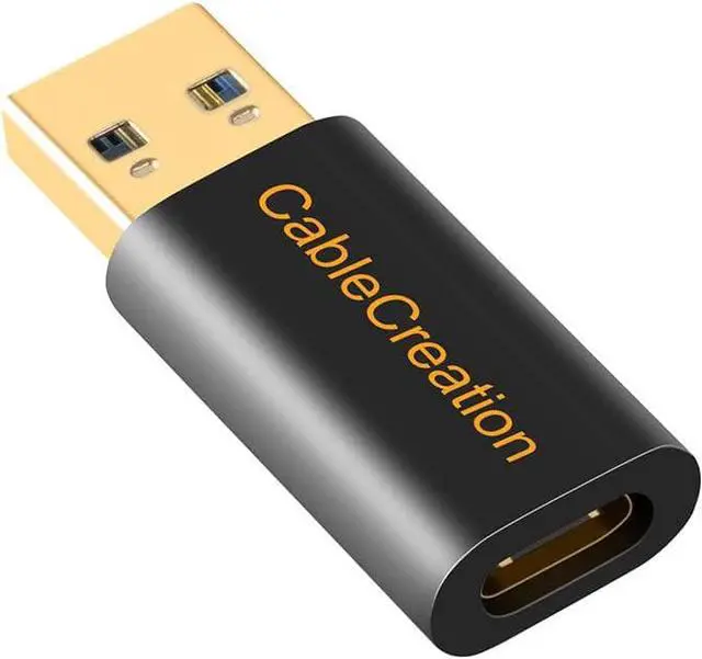 Alt view image 2 of 6 - CableCreation [3-Pack] USB C Female to USB Male Adapter USB 3.1 5Gbps, USB to USB C Adapter USB C to A Adapter Female for Laptops, Logitech StreamCam VR Link Adapter for Charging