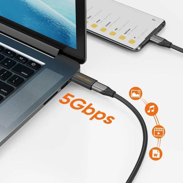 Alt view image 4 of 6 - CableCreation [3-Pack] USB C Female to USB Male Adapter USB 3.1 5Gbps, USB to USB C Adapter USB C to A Adapter Female for Laptops, Logitech StreamCam VR Link Adapter for Charging