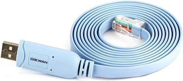 Main image of Console Cable,USB Console Cable, USB to RJ45 Console Cable with FTDI chip Compatible with Cisco, Huawei,HP,Arista,Opengear,Aruba,Juniper Routers/Switches for Laptops in Windows, Mac, Linux 12 ft.