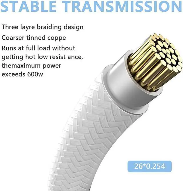 Alt view image 3 of 7 - RTX 4090 4080 4070TI 16Pin(12+4) to 4x8Pin PCI-E 5.0 Sleeved Extension Cable,12Pin to 4x8Pin Compatible 4090 4080 4070TI Series and RTX3090ti,14inch with Cable Combs (16AWG/White)