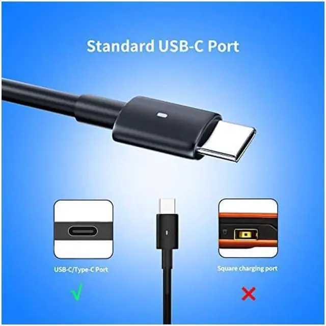 Alt view image 3 of 5 - 130W USB/Type C AC Adapter Replacement for Dell Precision 5530 Dell XPS 15 9575 2-in-1 9570 9500 XPS 17 9700 Power Supply Adapter Cord