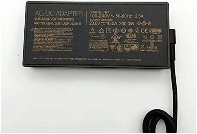Alt view image 3 of 5 - ADP-200JB D 200W 20V 10A AC Charger Compatible with ASUS:TUF Dash F15 FX516PR FA506QR ROG Zephyrus G15 GA503QM-HQ121R GA50 6.0 x 3.7mm Laptop Power Supply Charger