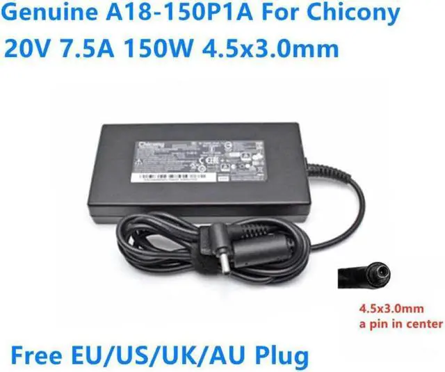 Main image of Chicony A18-150P1A 20V 7.5A 150W 4.5x3.0mm A150A039P AC Adapter For MSI GF76 Laptop Power Supply Charger