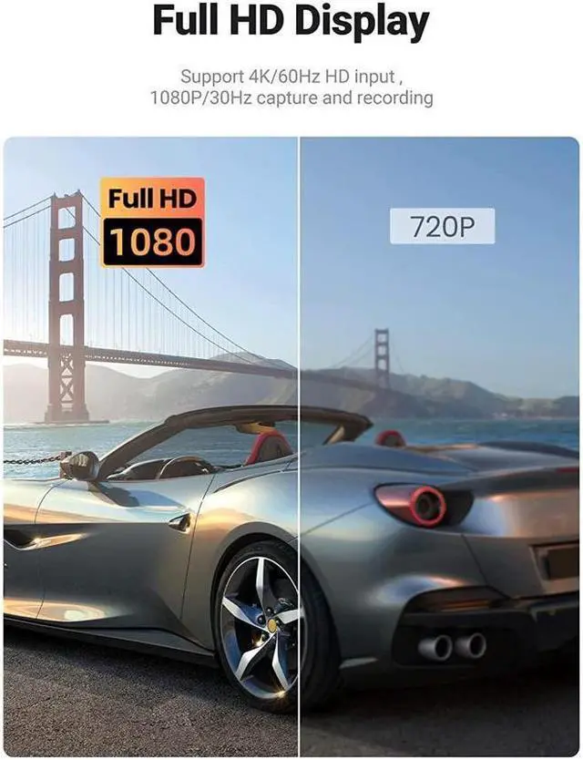 Alt view image 6 of 7 - UGREEN Video Capture Card 4K HDMI to USB-A/USB-C HDMI Capture Card Full HD 1080P USB 2.0 Capture Video and Audio Recording for Gaming, Streaming, Teaching, Video Conference