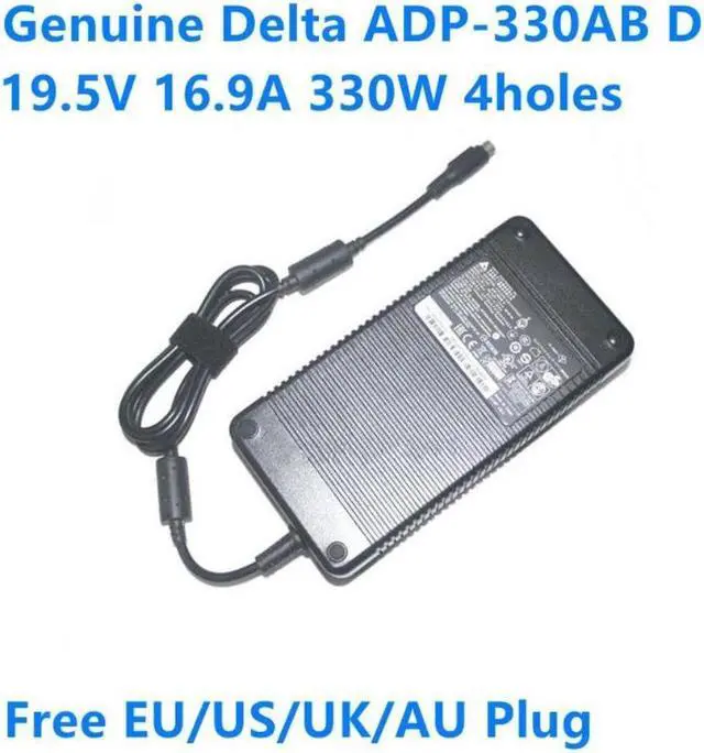 Main image of DELTA ADP-330AB D 19.5V 16.9A 330W 4Holes A17-330P2A AC Adapter For MSI GT73VR GT62VR GT80 GT75 GAMING Laptop Charger