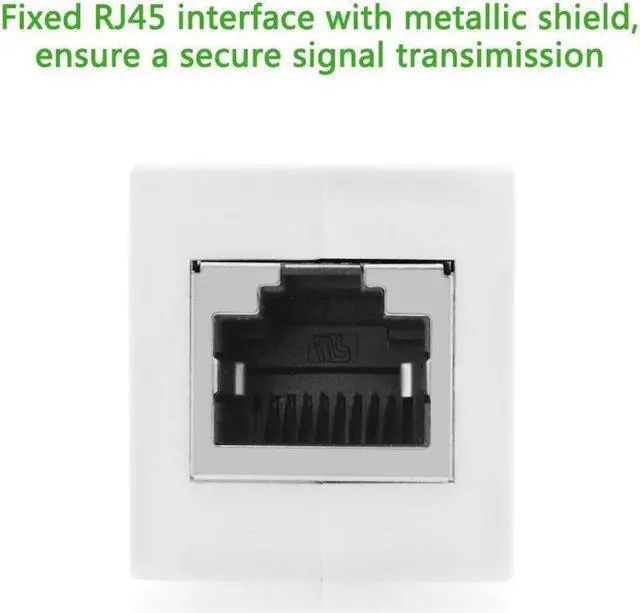 Alt view image 6 of 6 - (2 Pack) RJ45 Coupler In-Line Coupler Cat7/Cat6/Cat5e Ethernet Cable Extender Adapter Female to Female