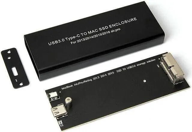 Alt view image 5 of 5 - Type-C USB3.0 to 16+12 Pin Enclosure for Macbook Air Pro 2013 2014 2015 Case