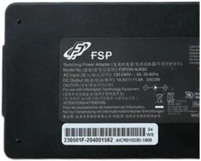 Alt view image 4 of 4 - 230W 19.5V 11.8A 5.5x2.5mm FSP FSP230-AJAS3 Power Supply AC Adapter Charger