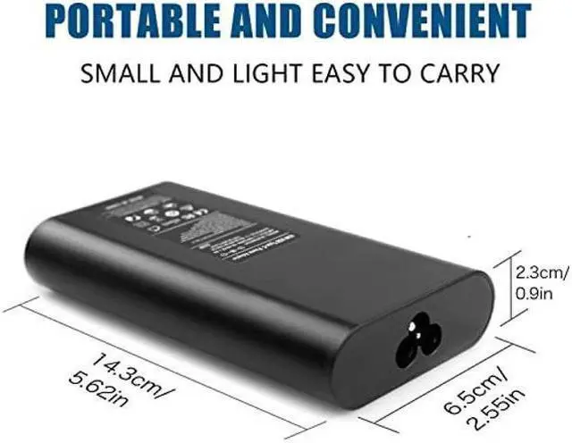 Alt view image 5 of 5 - 130W USB C Laptop Charger for Dell XPS 15 9500 7590 17 9700 9575 Precision 3560 3550 5560 5750 5550 5530 2in1 Latitude 7410 7310 7210 9410 9510 5420 5411 5501 Slim Power Adapter Type-C Replacement