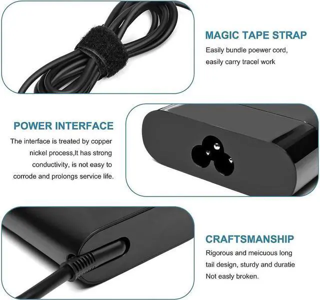 Alt view image 4 of 5 - New 135W 19.5V 6.9A AC Adapter Charger for HP Spectre 15 x360 omen 15 17 Pavilion Gaming 15 17 L15534-001 TPN-DA11 TPN-CA13 Power Supply Cord