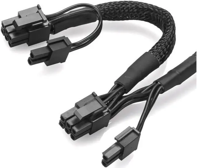Alt view image 3 of 7 - PCI-E 8pin to Dual 8(6+2)Pin Power Supply Cable PCIe 8 Pin 1 to 2 Spliter ATX 8pin PSU to GPU PCIE 8Pin for  RM1000 RM850 RM750 RM650 RM550 RM450