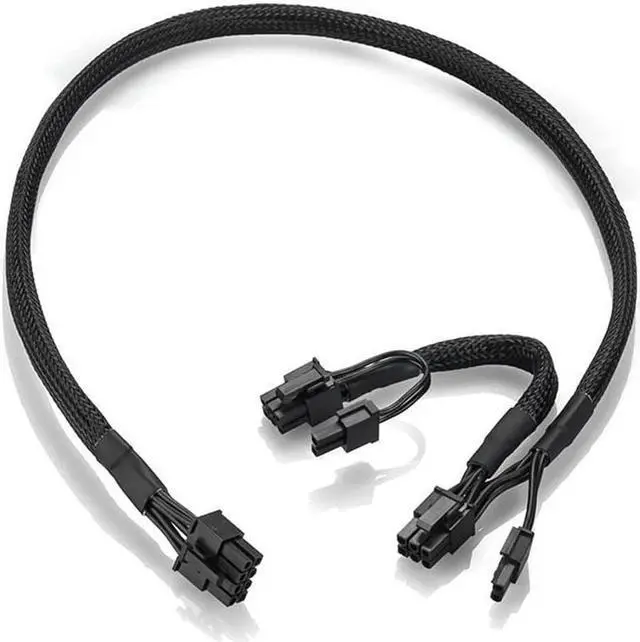 Alt view image 2 of 7 - PCI-E 8pin to Dual 8(6+2)Pin Power Supply Cable PCIe 8 Pin 1 to 2 Spliter ATX 8pin PSU to GPU PCIE 8Pin for  RM1000 RM850 RM750 RM650 RM550 RM450