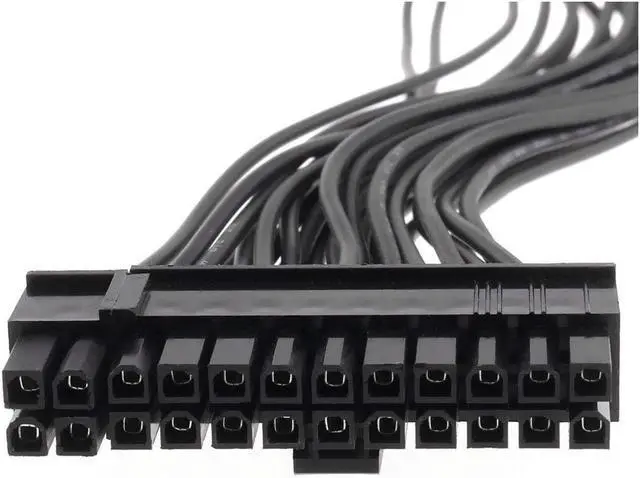 Alt view image 4 of 6 - ATX 24 Pin Extension Cable Lead 24 Pin Male to 24 Pin Female ATX Power Supply PSU Extension Cable Extender for Motherboard 32cm/12.6Inch