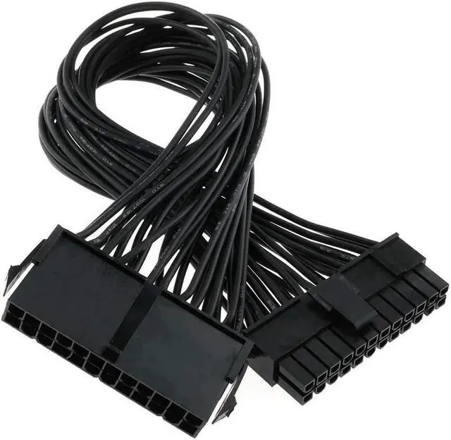 Alt view image 2 of 6 - ATX 24 Pin Extension Cable Lead 24 Pin Male to 24 Pin Female ATX Power Supply PSU Extension Cable Extender for Motherboard 32cm/12.6Inch