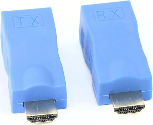 Alt view image 3 of 4 - HDMI Extender,HDMI to RJ45 Network Cable Extender Converter Repeater Over Cat 5e /6 /6e1080p up to 30m Extender for HDTV PS4 STB 4K 2K, Request Pure Copper Cat 5e /6 //6e Wire- Not Support HDCP