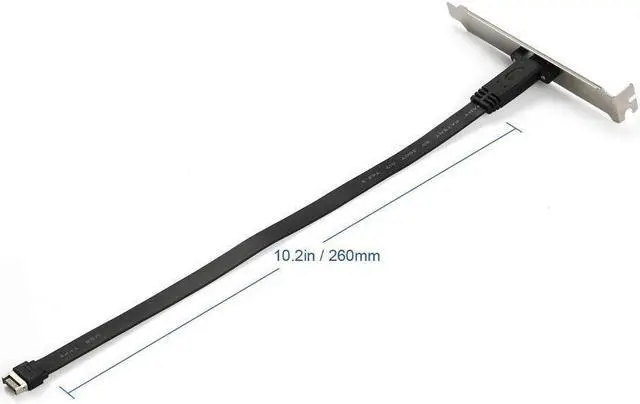 Alt view image 5 of 5 - USB 3.1 Type C Front Panel Header Extension Cable cm, USB 3.1 Type E to USB 3.1 Type C Cable,Gen 2 10 Gbps Internal Adapter Cable,with Mount Screw (26cm)