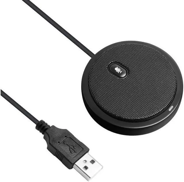 Main image of Conference Microphone,USB Computer Microphone CM003, Mute Function, Omnidirectional Mic for Computers PC, Condenser Boundary Desktop Microphones for Streaming,VoIP Calls,Skype,Chatting