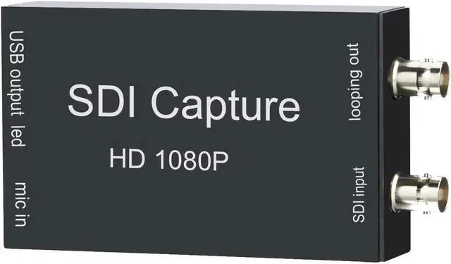 Main image of SDI to USB Capture Card Video Converter Adapter 1080P SDI Input to USB 3.0 Output for Live Streaming Mini Converter SDI-Compatible Video and Audio to ComputersPlug and Play