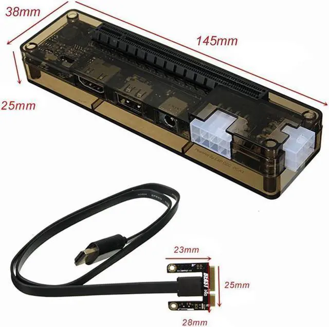 Alt view image 3 of 6 - Graphics Card Video Card Laptop External Independent Graphics Dock Mini PCI-E Version for V8.0 EXP GDC Beast
