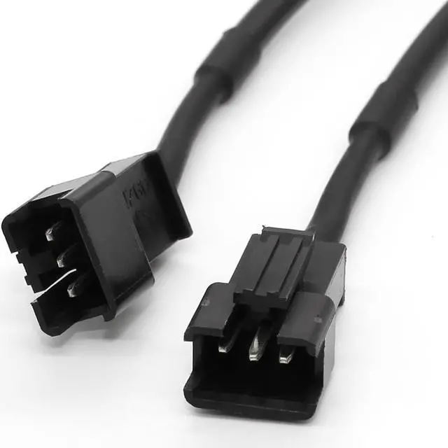 Alt view image 7 of 7 - ARGB Splitter Cable, 5V 3 Pin Addressable RGB Splitter Cable with SM 3 Pin Male Connector for Computer Chassis, 1 to Dual ARGB Cable, 11.8 Inches, 2 Pack (1 to 2 ARGB Spliter Cable (Male))