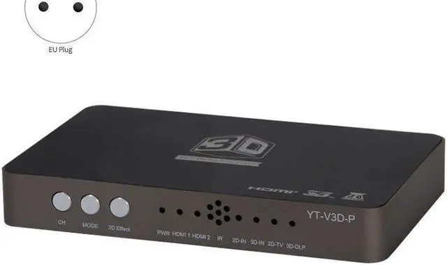Alt view image 2 of 5 - BUCIER  HDMI Converter/2D to 3D/Video Converter Left and Right Up and Down Format to 3D Suitable Projection Blu-Ray Film EU Plug