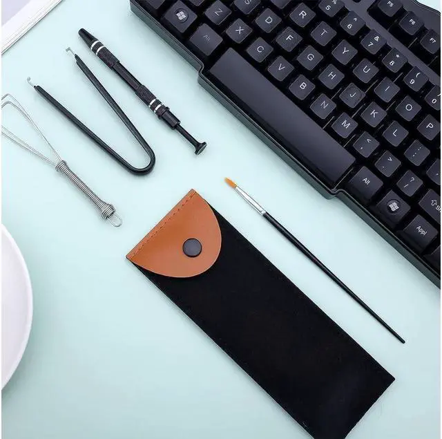 Alt view image 3 of 7 - BUCIER Mechanical Keyboard Switch Puller Set, Keycap Remover Kit Keyboard Cleaner Tool Including Keycap Puller, Switch Clamp, Stem Holder, Lube Pen-Easy to Pull (Black)