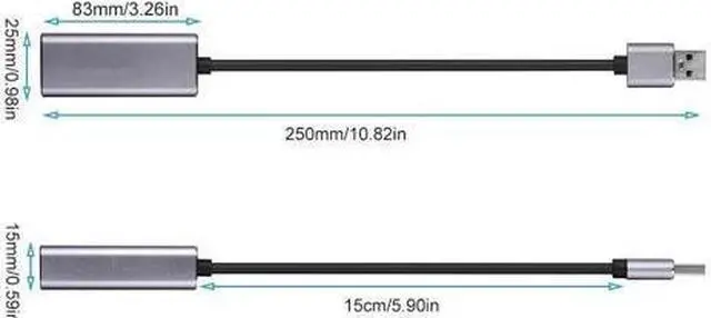 Alt view image 7 of 7 - BUCIER USBA to Ethernet Adapter Gigabit Ethernet Internet Connector USB 3.0 AM to RJ 45 LAN Network Hub 10/100/1000 Mbps Supports Win7 /8/10 Mac OS Linux Vista