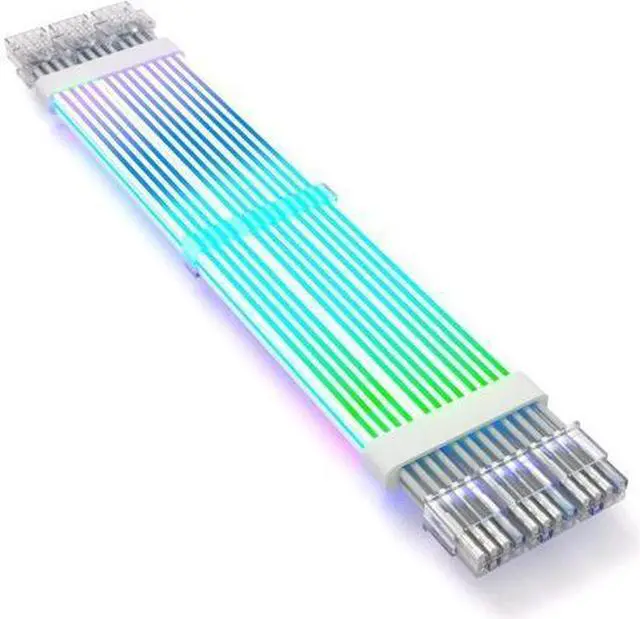 Alt view image 7 of 7 - BUCIER RGB PC Cables,Strimmer 3x8 pin Extension Cable,PC Graphic Card Power Supply,5V 3Pin Sync ARGB PSU Cable