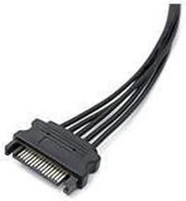Alt view image 2 of 6 - BUCIER 15 PIN Sata Power Splitter(2Packs) 15 Pin Sata to 5 Sata Power Splitter Adapter Cable- 21 Inches