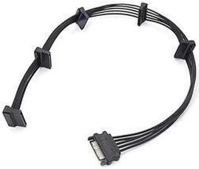 Alt view image 6 of 6 - BUCIER 15 PIN Sata Power Splitter(2Packs) 15 Pin Sata to 5 Sata Power Splitter Adapter Cable- 21 Inches